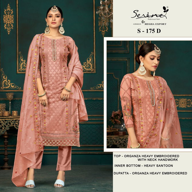 Serine S 171 A To D Organza Pakistani Suits Catalog
